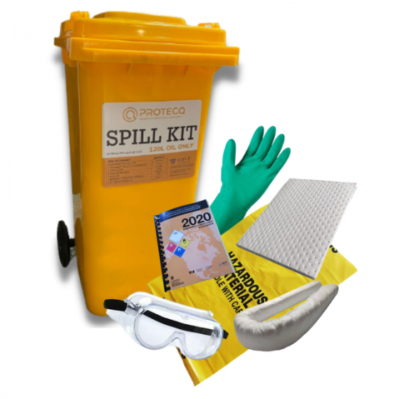 PROTEC-Q Spill Kit w/ Wheels, 120L, Oil Only